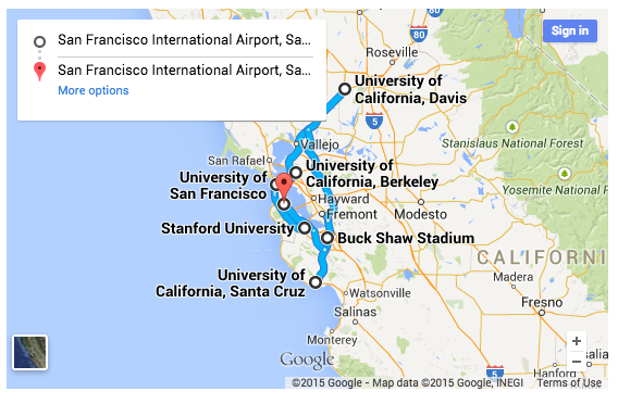 San Francisco campus visits itinerary